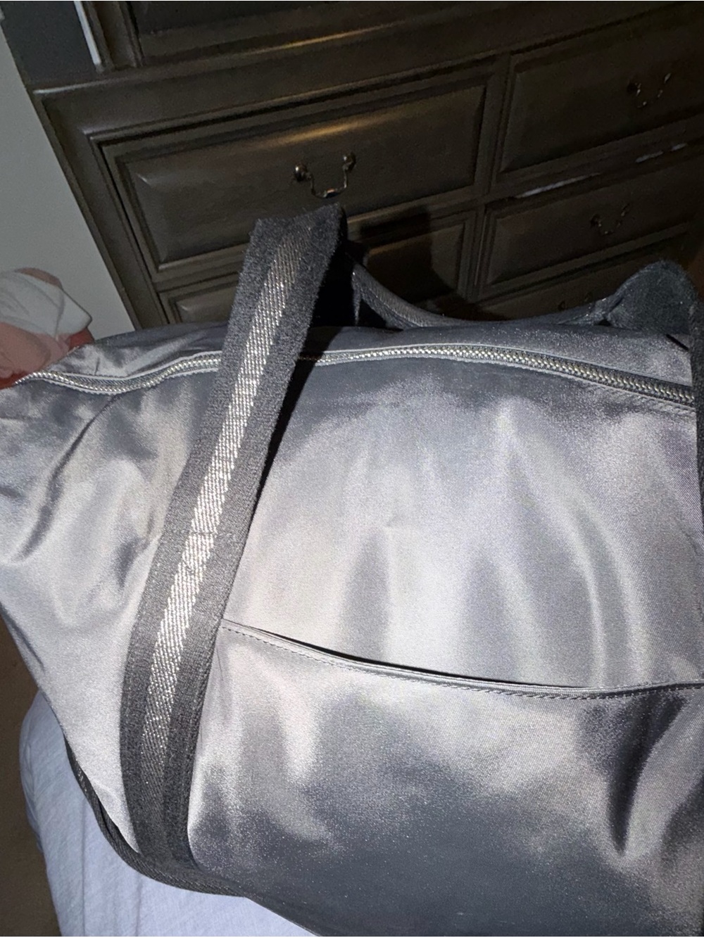 Coach Black Nylon & Leather Travel Duffel with Silver Hardware - Picture 6 of 9